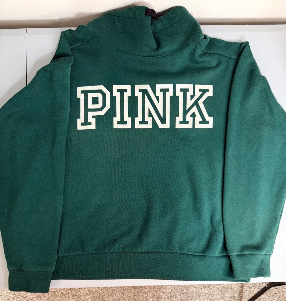Victoria's Secret PINK Cowl Neck Sweatshirt Pullover Women’s Size L